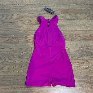 Running Hot Zip up Romper
